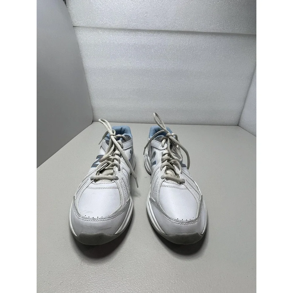 New‎ Balance WX409 Shoes Womens Size 10 White Leather Walking Sneakers WX409WP